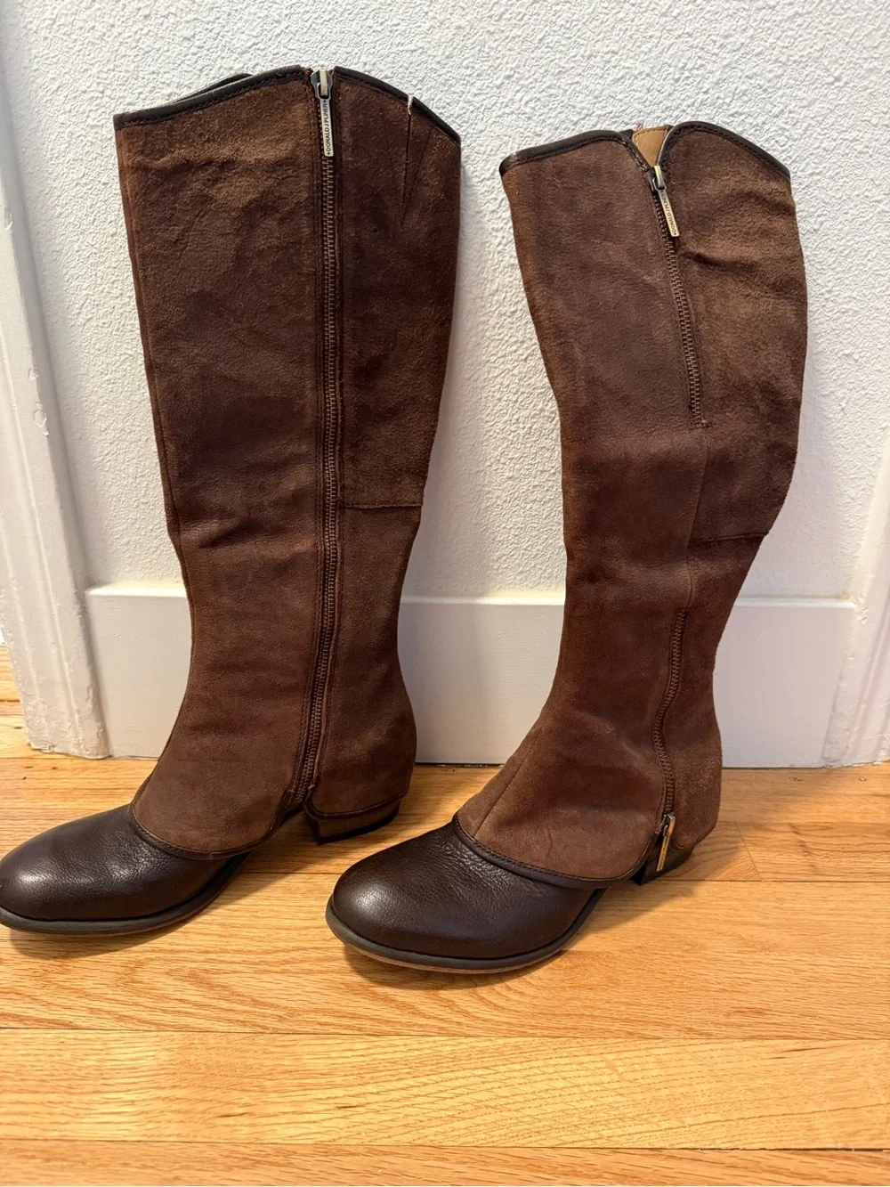 Donald J. Pliner Brown Suede Boots